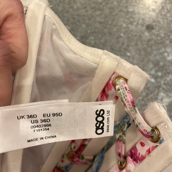 ASOS NWOT Floral Corset - Picture 4 of 11